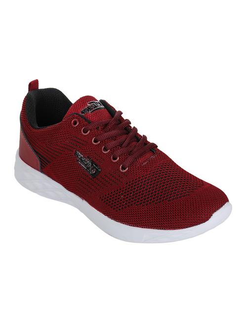 maroon lace up sport shoe - 17440801 - Standard Image - 1