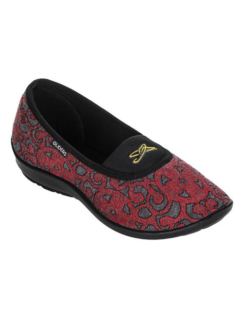 maroon slip on ballerina - 17440819 - Standard Image - 1