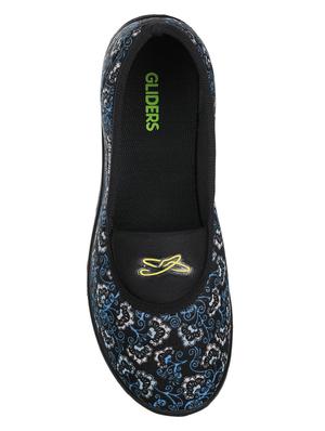 blue slip on ballerina - 17440822 - Standard Image - 3