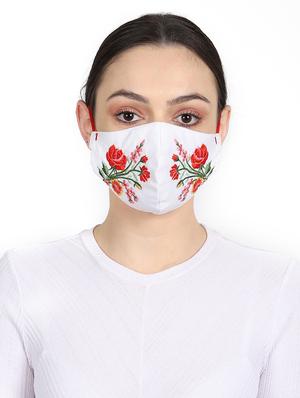 white cotton antipollution women mask - 17441392 - Standard Image - 3
