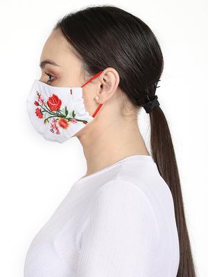 white cotton antipollution women mask - 17441392 - Standard Image - 4