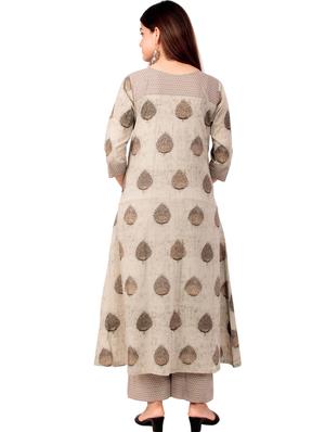 foil print kurta palazzo set - 17441497 - Standard Image - 3