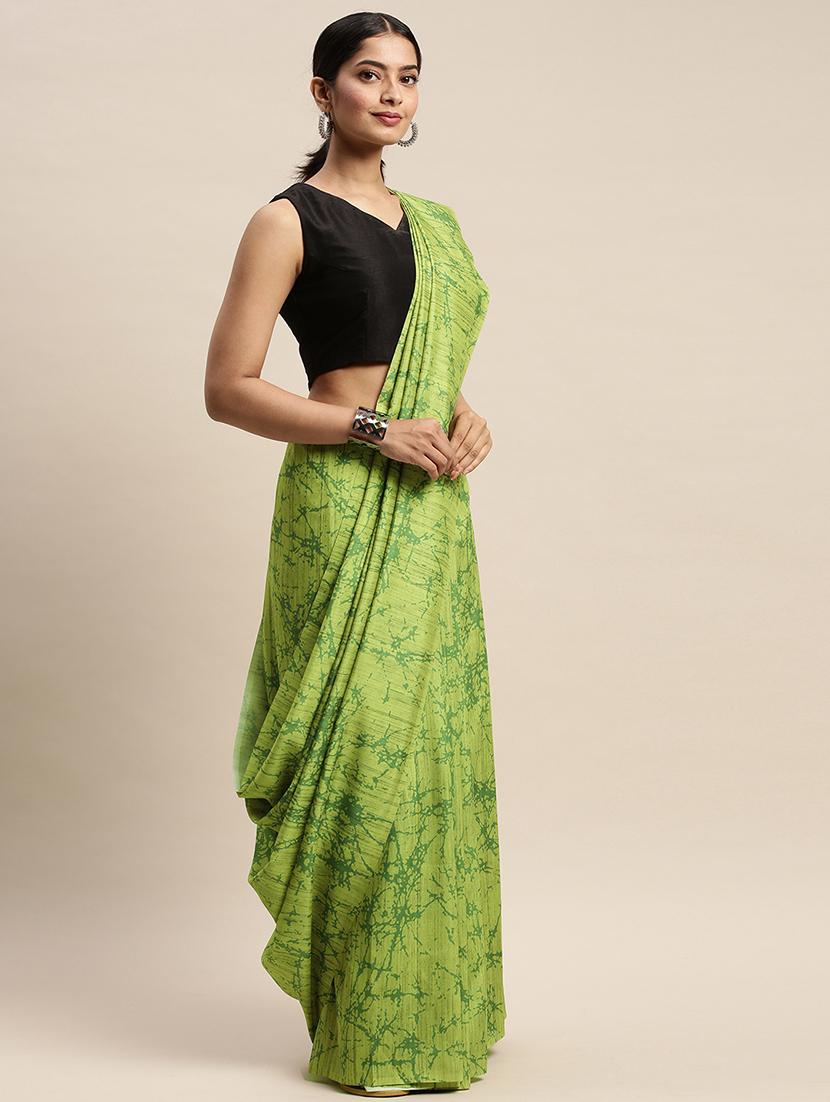 abstract printed saree with blouse - 17441658 - Zoom Image - 1