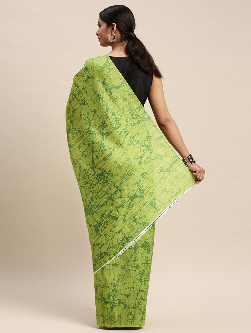 abstract printed saree with blouse - 17441658 - Zoom Image - 2