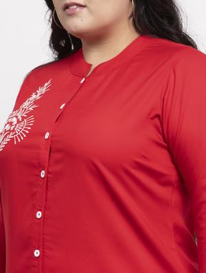 embroidered straight kurta - 17441732 - Standard Image - 5