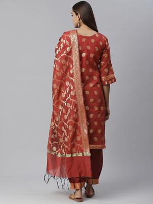 zari work unstitched suit - 17441843 - Standard Image - 3