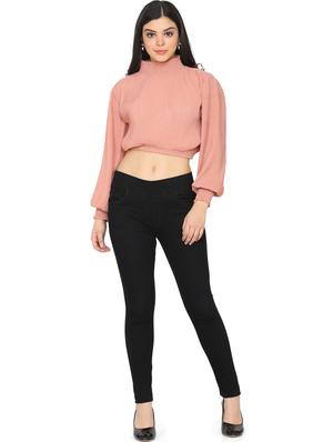 bishop sleeves open back top - 17442125 - Standard Image - 4