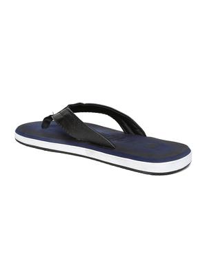 blue leatherette toe separator flip flops - 17442252 - Standard Image - 4