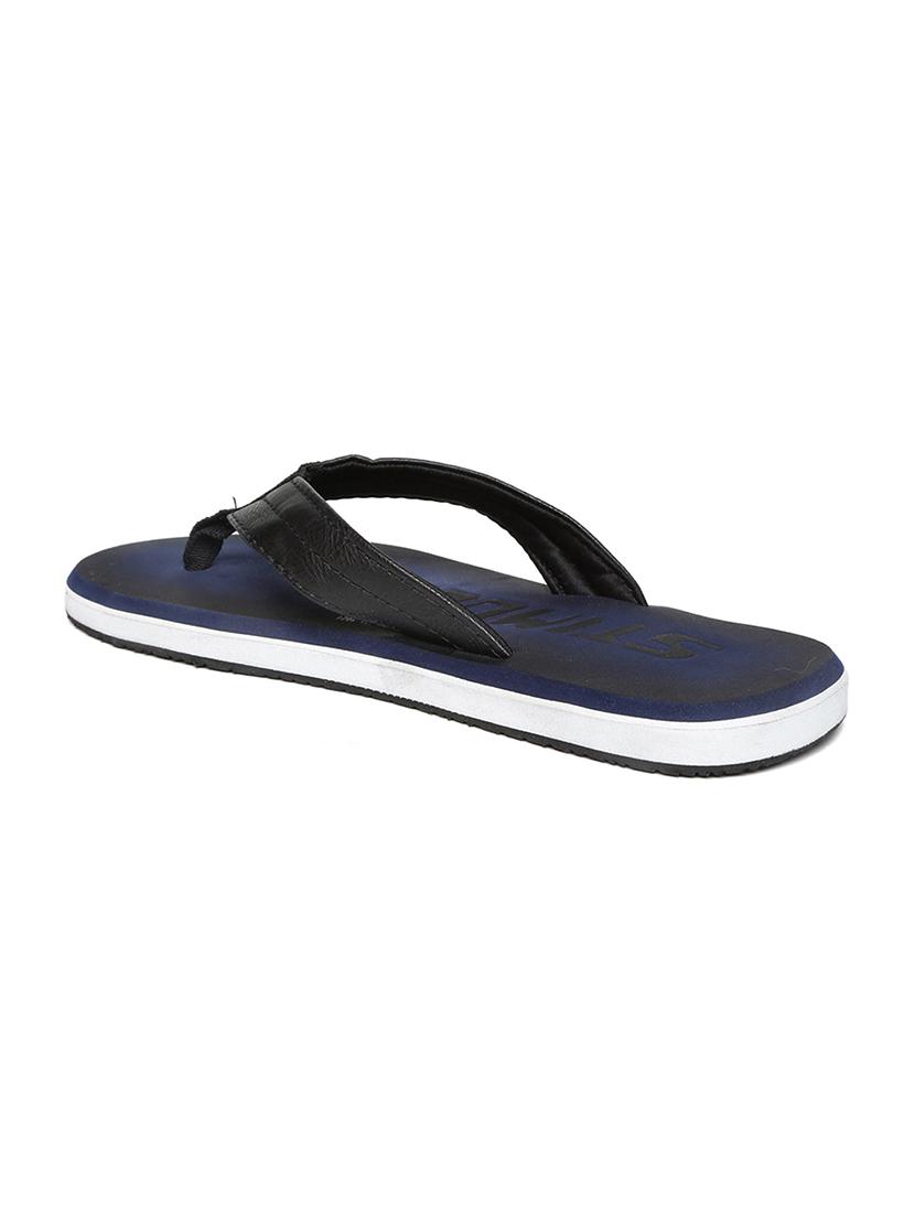 blue leatherette toe separator flip flops - 17442252 - Zoom Image - 4