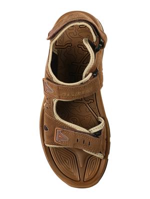 tan suede back strap floaters - 17442331 - Standard Image - 4