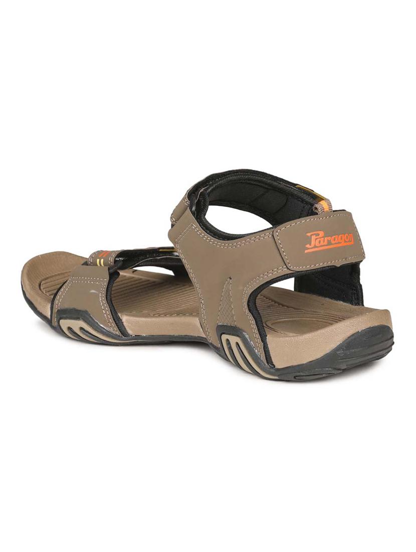 brown leatherette back strap floaters - 17442333 - Zoom Image - 3