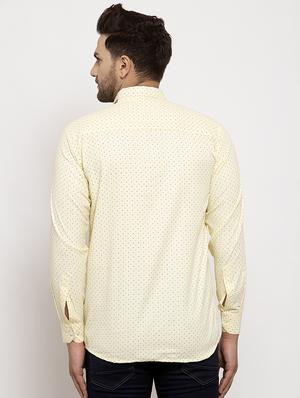 yellow printed casual shirt - 17442587 - Standard Image - 3