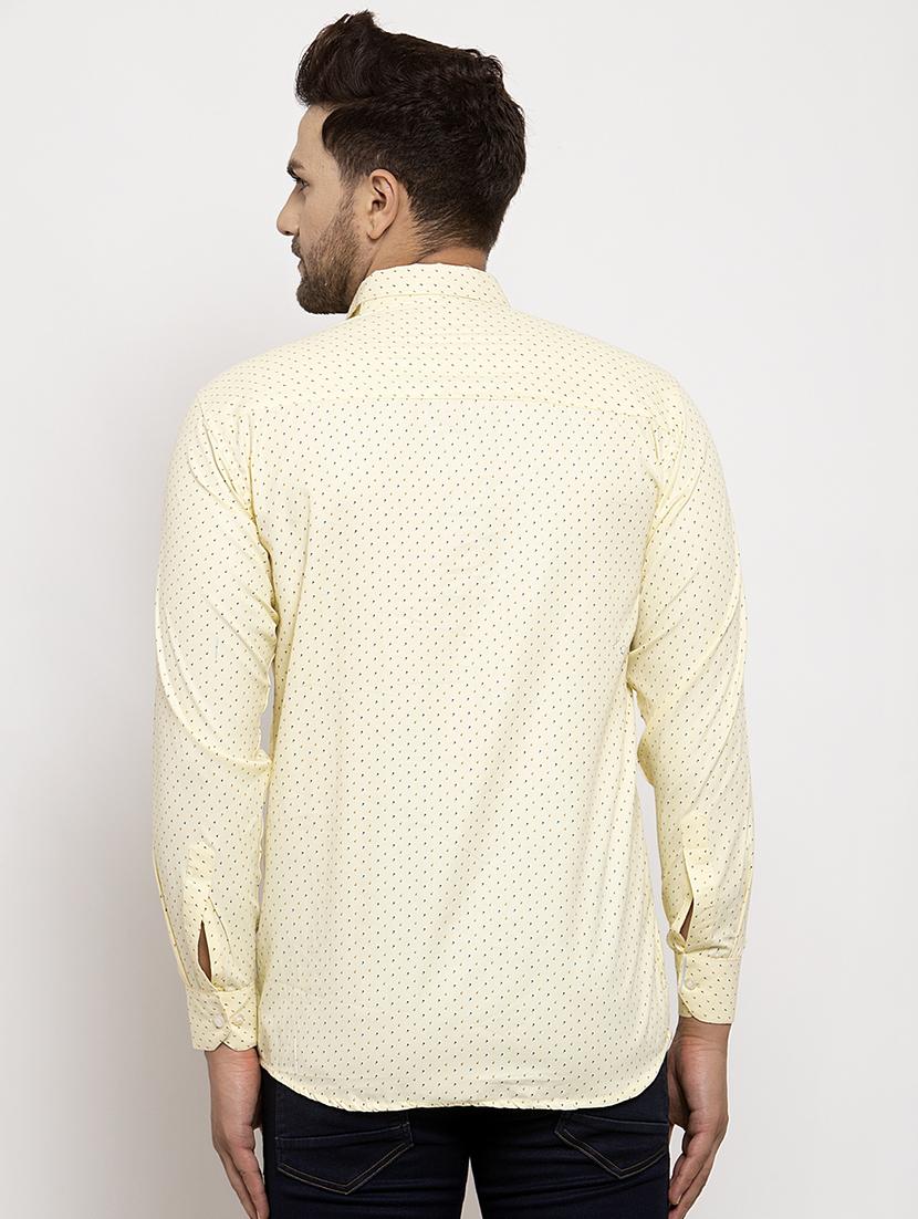 yellow printed casual shirt - 17442587 - Zoom Image - 3