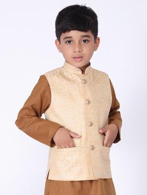 stand collar nehru jacket - 17442974 - Standard Image - 2