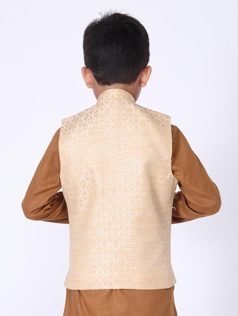stand collar nehru jacket - 17442974 - Zoom Image - 3