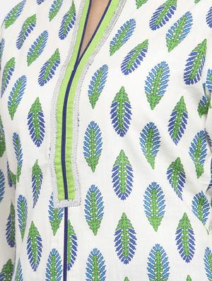 printed straight kurta - 17443101 - Standard Image - 4