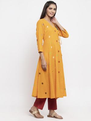 checkered angrakha kurta - 17443113 - Standard Image - 2