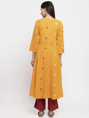 checkered angrakha kurta - 17443113 - Standard Image - 3
