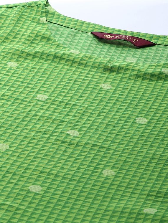 green crepe suit combos unstitched - 17443240 - Zoom Image - 4