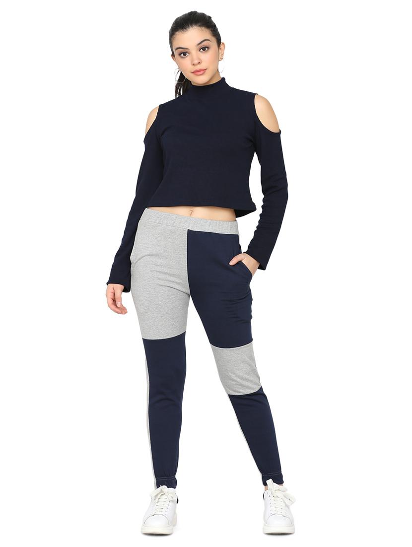 color block fleece trouser - 17443861 - Zoom Image - 4
