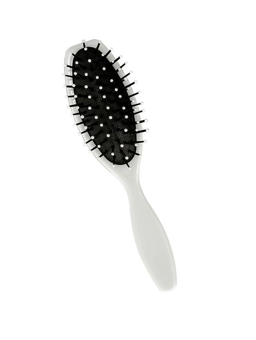 trisa from switzerland paddle hair brush with protected bristles, less breakage, comfortable styling (white) - 17444348 - Standard Image - 1