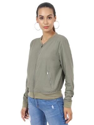 zip up bomber jacket - 17444392 - Standard Image - 2