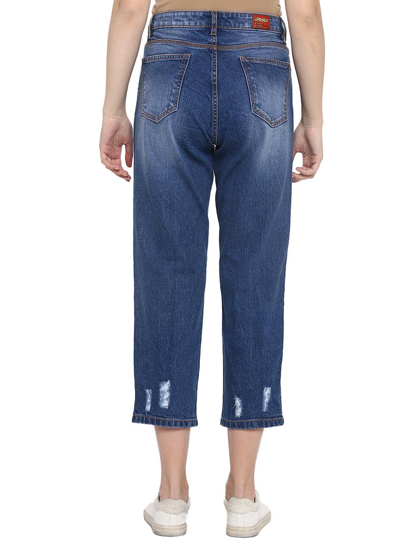 high rise distressed jean - 17445304 - Zoom Image - 3
