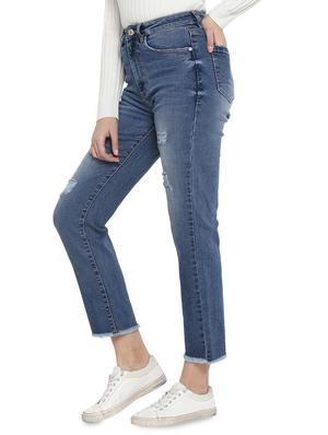 high rise frayed hem jean - 17445308 - Standard Image - 2