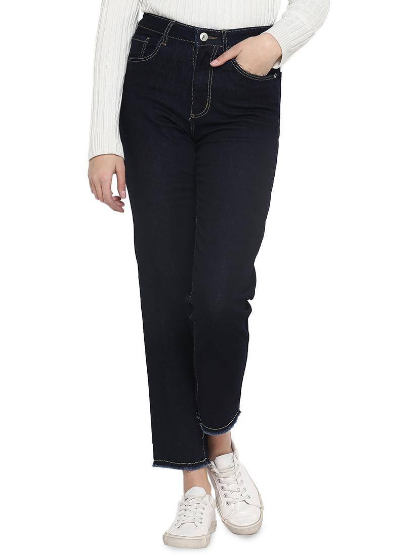 high rise solid jeans - 17445310 - Zoom Image - 1