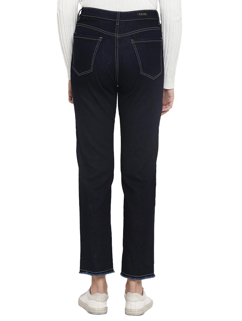 high rise solid jeans - 17445310 - Zoom Image - 3
