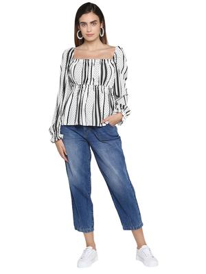 high rise stone washed jeans - 17445314 - Standard Image - 4