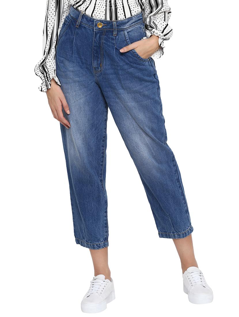 high rise stone washed jeans - 17445314 - Zoom Image - 1