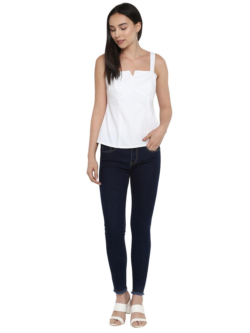 mid rise solid jeans - 17445317 - Zoom Image - 4