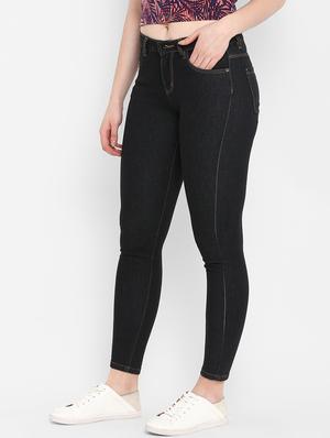 mid rise solid jeans - 17445323 - Standard Image - 2