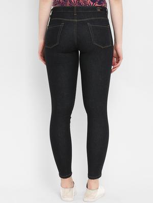 mid rise solid jeans - 17445323 - Standard Image - 3
