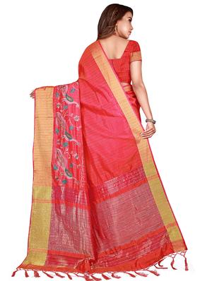 self design embroidered saree with blouse - 17445380 - Standard Image - 2