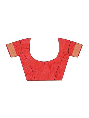 self design embroidered saree with blouse - 17445380 - Standard Image - 3