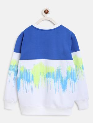 blue fleece cotton sweatshirt - 17447111 - Standard Image - 2