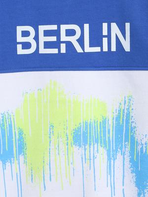 blue fleece cotton sweatshirt - 17447111 - Standard Image - 5