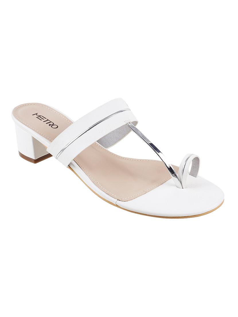 white slip on sandal - 17448554 - Zoom Image - 1