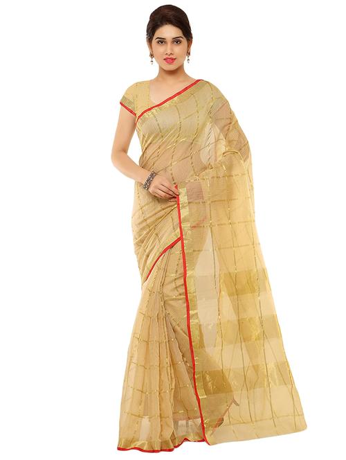 checkered kota doria saree with blouse - 17448719 - Very Small Image - 1