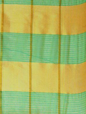 checkered kota doria saree with blouse - 17448720 - Standard Image - 5