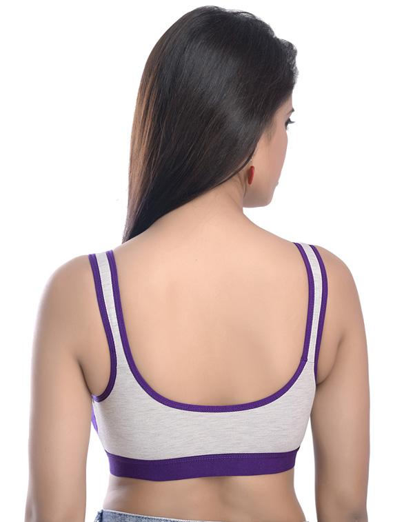 color block sports bra - 17448934 - Zoom Image - 2