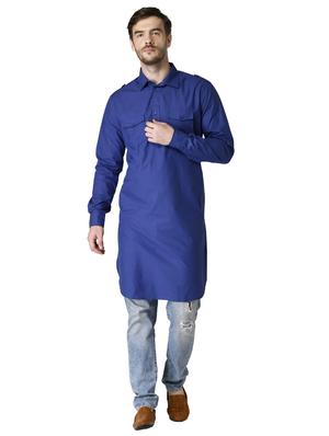 white solid pathani kurta - 17449047 - Standard Image - 4