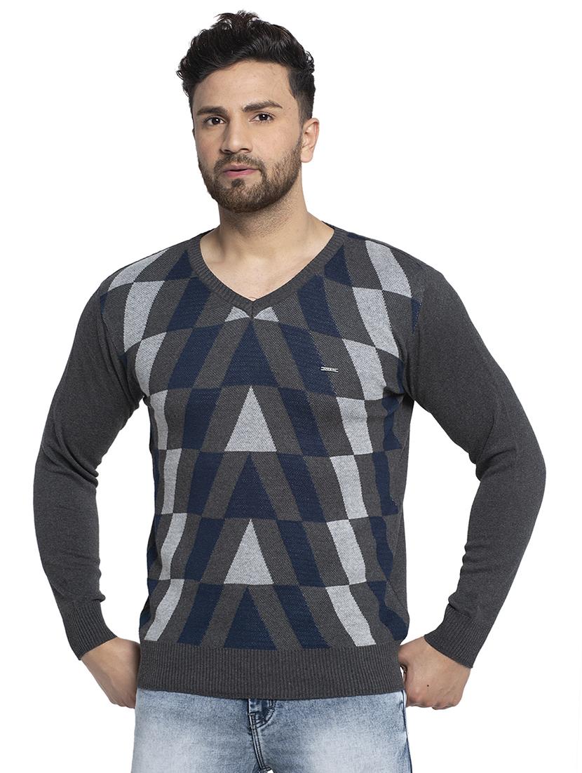 grey printed pullover - 17449992 - Zoom Image - 1