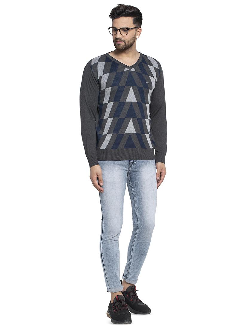 grey printed pullover - 17449992 - Zoom Image - 4