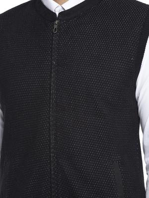 black solid cardigan - 17450013 - Standard Image - 5