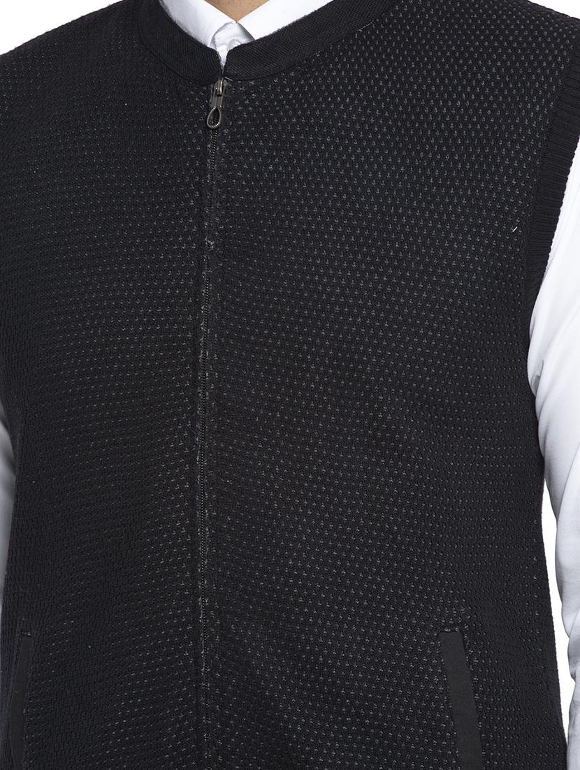 black solid cardigan - 17450013 - Zoom Image - 5