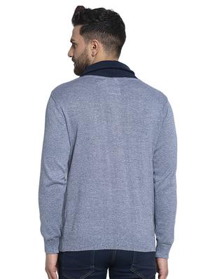 blue solid pullover - 17450024 - Standard Image - 3