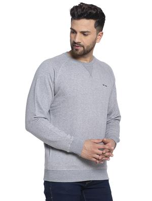grey solid sweatshirt - 17450029 - Standard Image - 2